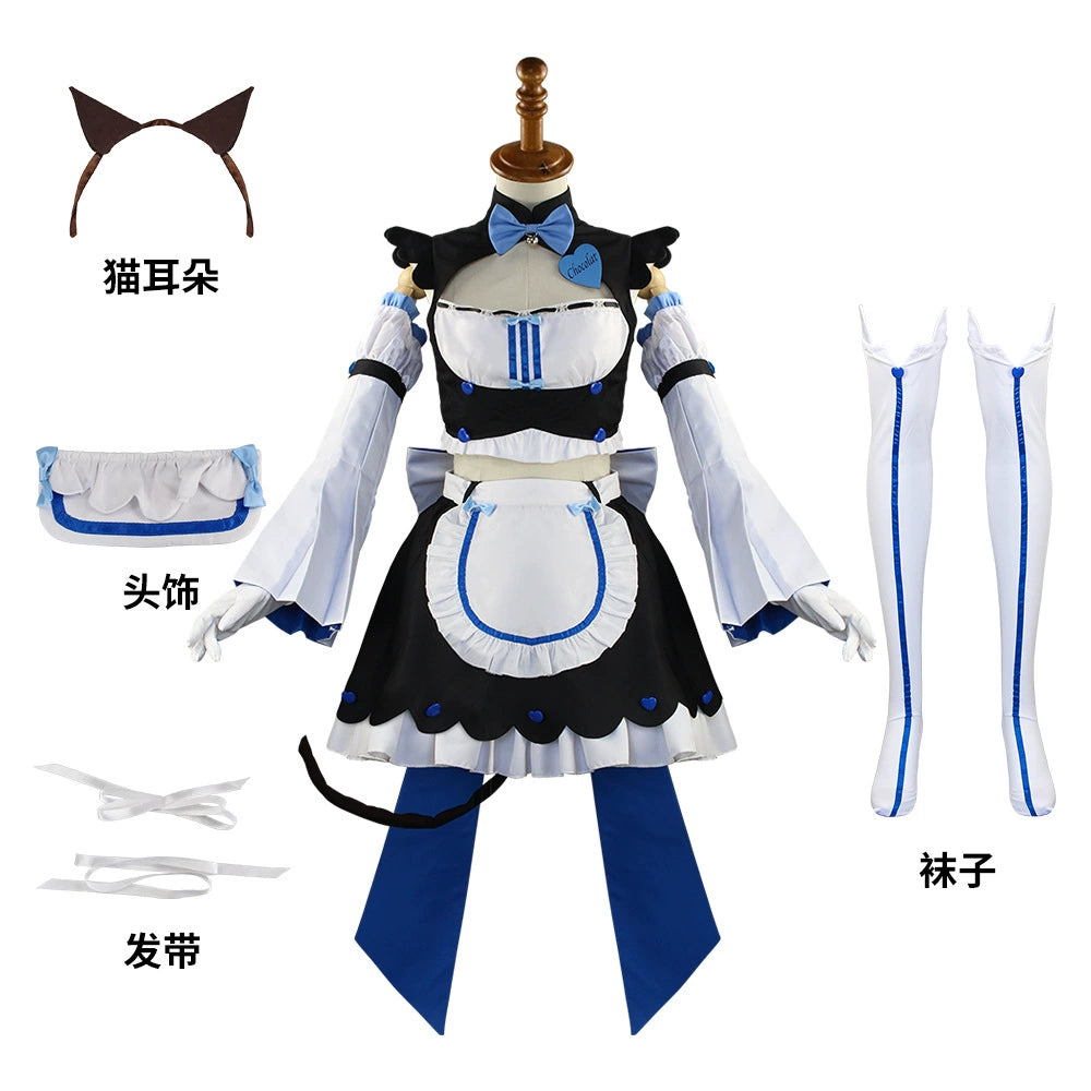 Two-Dimensional Chocolate Aroma Maid Costume Clothes Nekopara