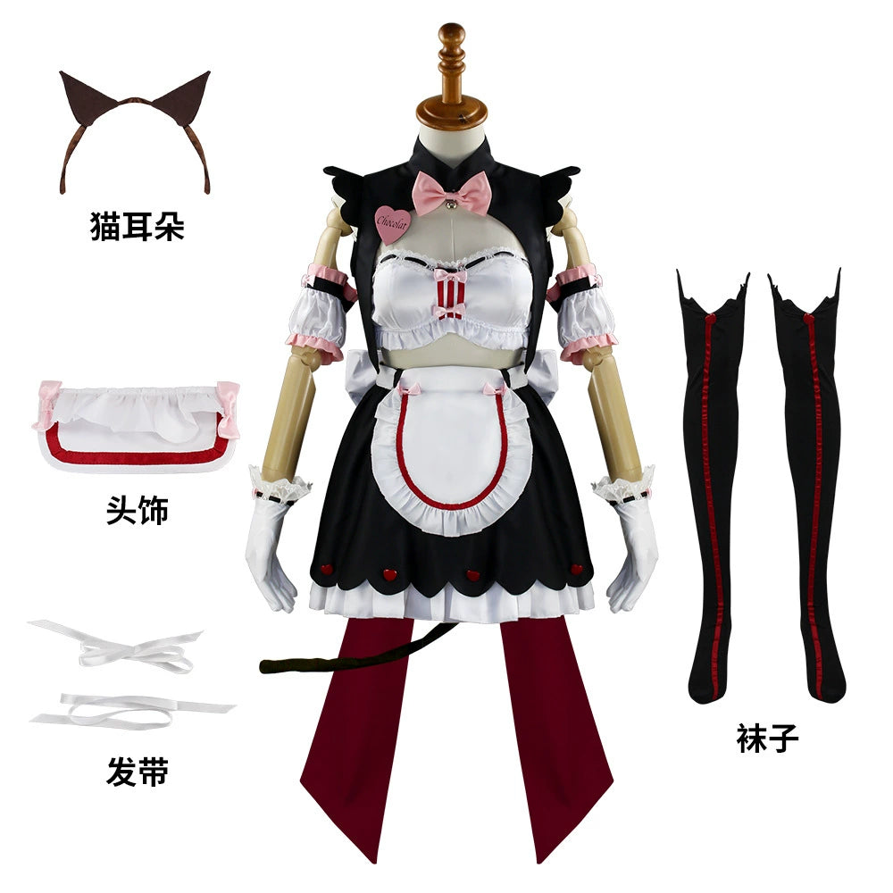 Two-Dimensional Chocolate Aroma Maid Costume Clothes Nekopara