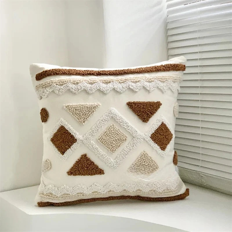 Velvet Embroidered Pillow Cover