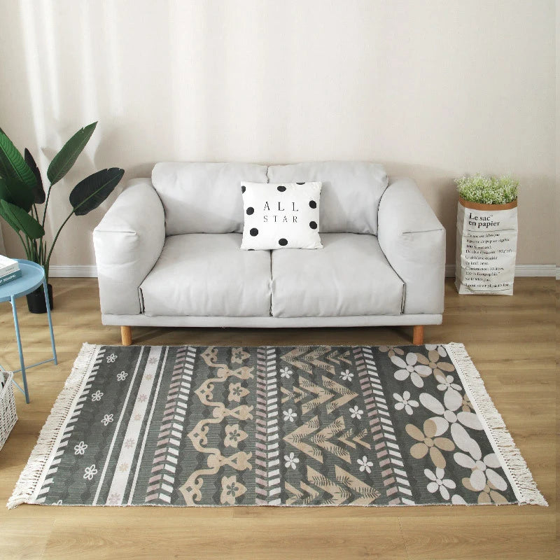 Modern Nordic Kilim Rug – Geometric, Versatile Washable