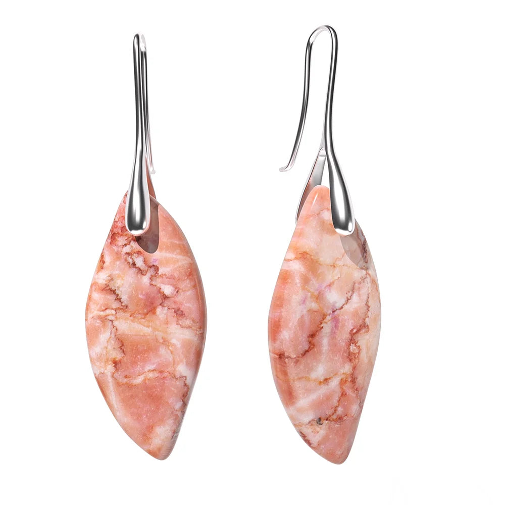 Women’s Emperor Jasper Dangle Earrings – Natural Healing Stone
