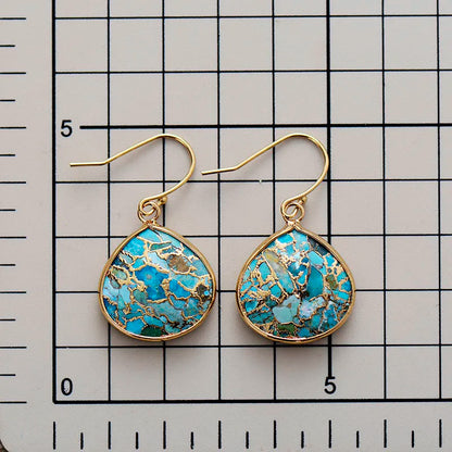 Women’s Teardrop Turquoise Earrings