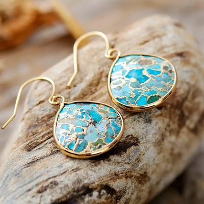 Women’s Teardrop Turquoise Earrings