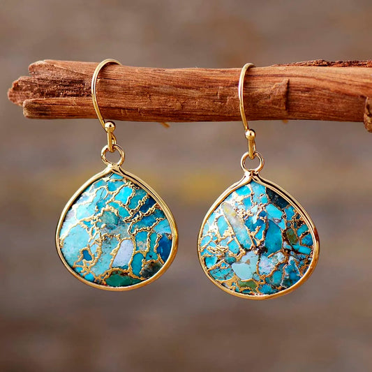 Women’s Teardrop Turquoise Earrings
