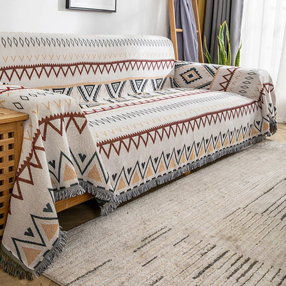 Tassel Bohemian Throw Blanket – Multi-Purpose