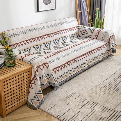 Tassel Bohemian Throw Blanket – Multi-Purpose
