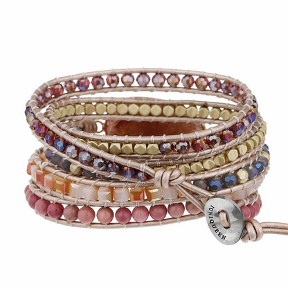 Women’s Strawberry Quartz Wrap Bracelet