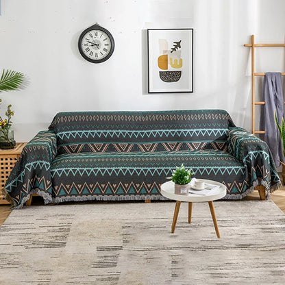 Tassel Bohemian Throw Blanket – Multi-Purpose