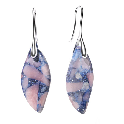 Women’s Emperor Jasper Dangle Earrings – Natural Healing Stone