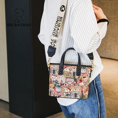 Women’s Shoulder Bag – Large Capacity Summer Cartoon Crossbody Tote
