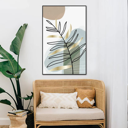 2PCS Boho Plant Canvas Wall Art – Nordic Abstract Prints
