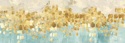 Blue Color Block Abstract Wall Art – Modern Canvas Print