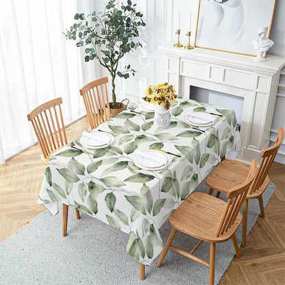 Palm Leaves Tablecloth – Waterproof Dining & Party Cover