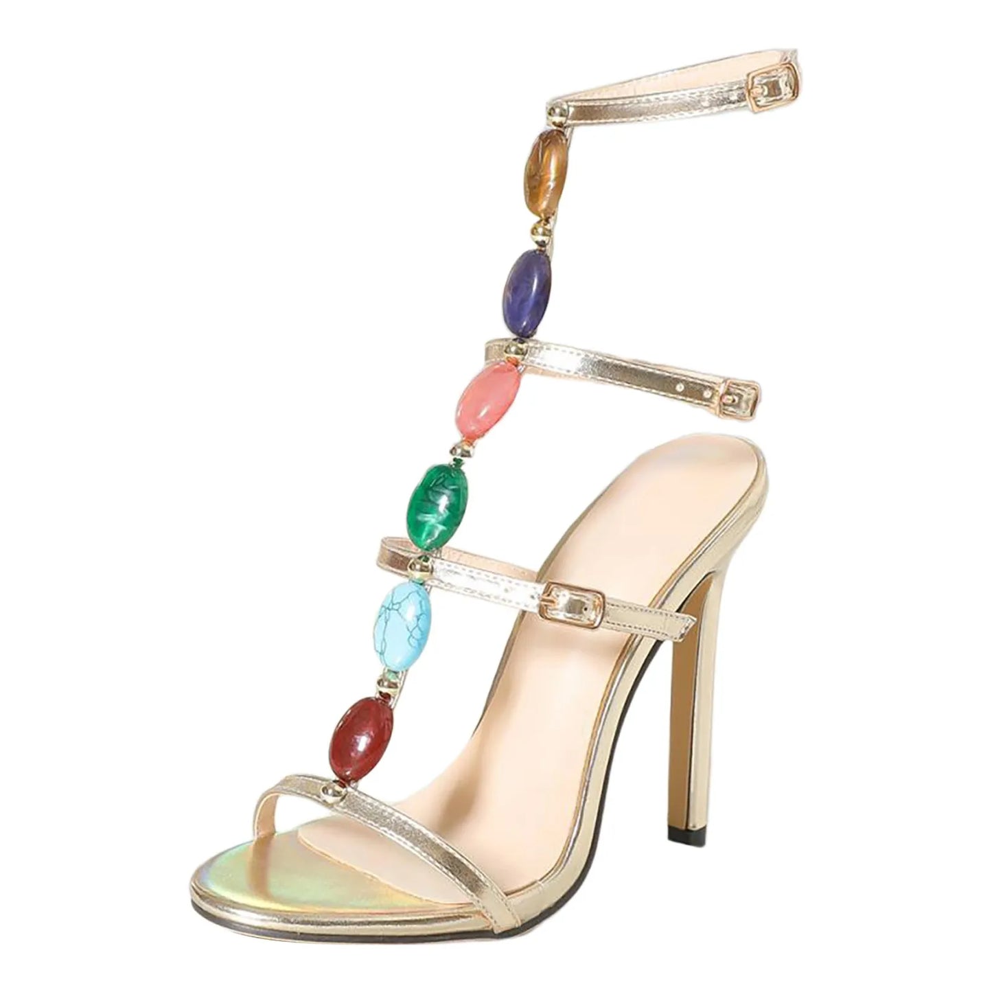 Women’s Pearl Strap High Heel Sandals