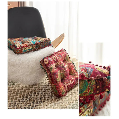 Square Floor Cushion – Thickened Seat Pillow for Bedroom & Balcony