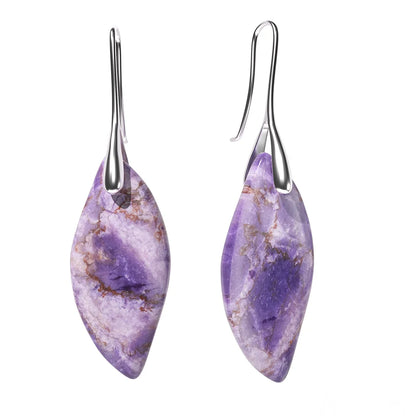 Women’s Emperor Jasper Dangle Earrings – Natural Healing Stone