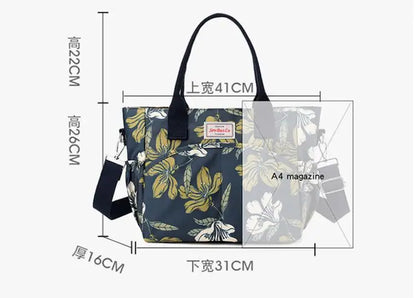Women’s Oxford Nylon Crossbody Shoulder Bag – Large Capacity Handheld Tote