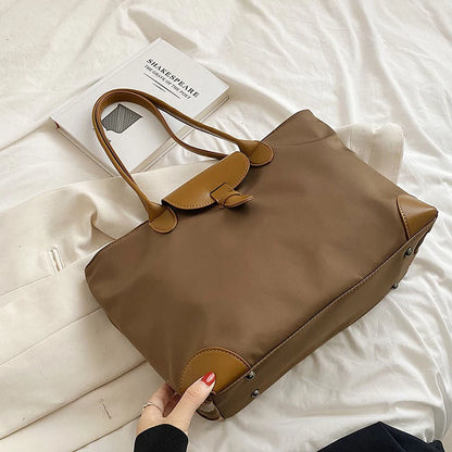 Women’s Nylon Tote Handbag – Large Capacity Shoulder Bag for Shopping & Daily Use