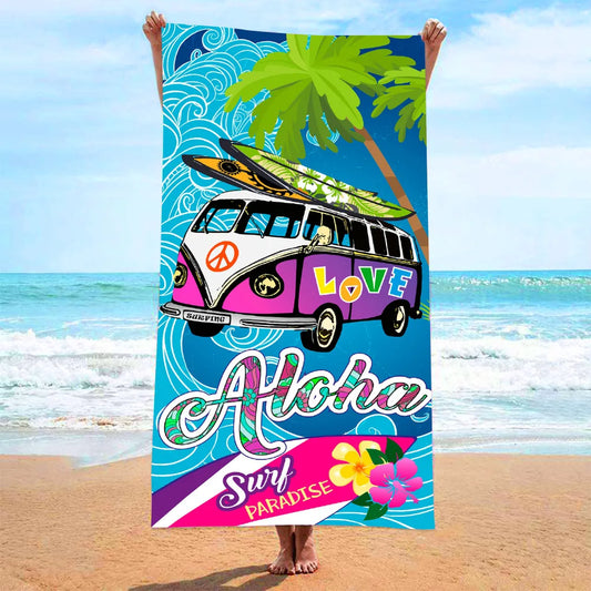Beach Printed Towels, Seaside Vacation