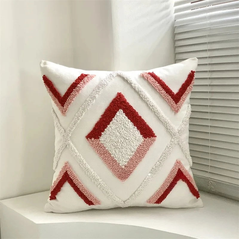 Velvet Embroidered Pillow Cover
