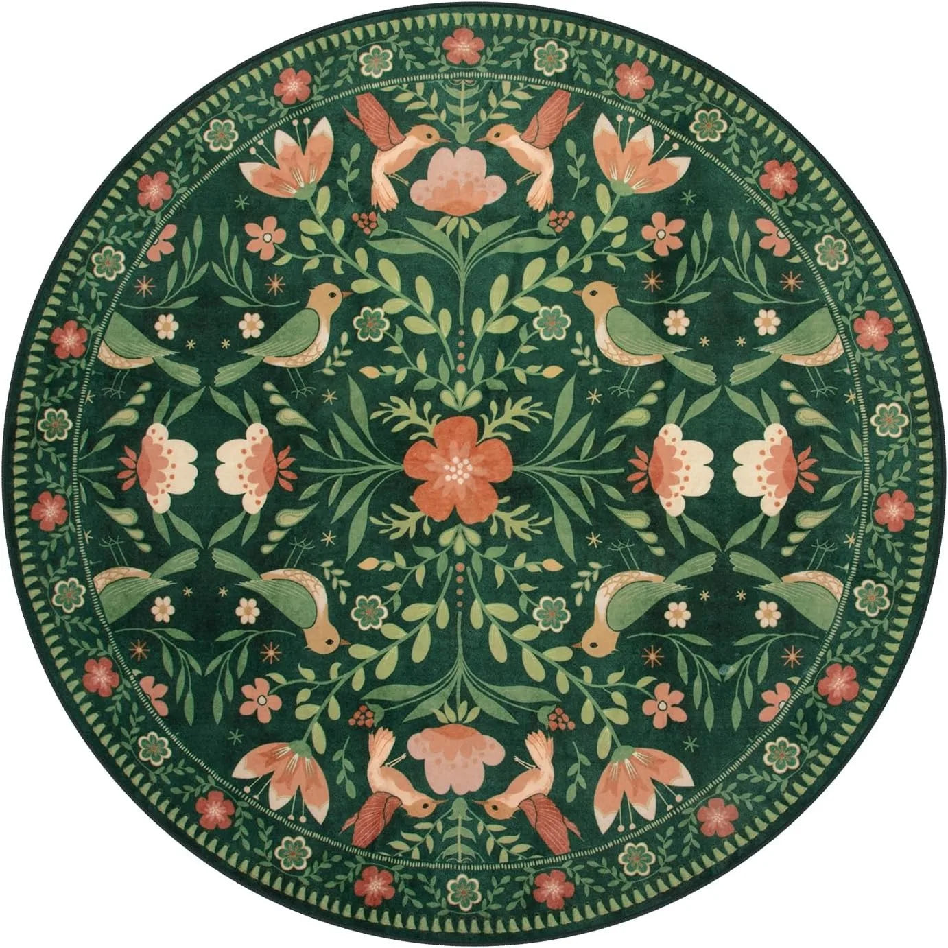 Persian Ethnic Style Coffee Table Mats Bedroom Bedside Cloakroom Wool Rugs