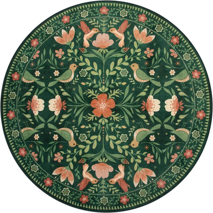 Persian Ethnic Style Coffee Table Mats Bedroom Bedside Cloakroom Wool Rugs