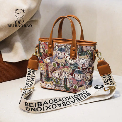 Women’s Shoulder Bag – Large Capacity Summer Cartoon Crossbody Tote