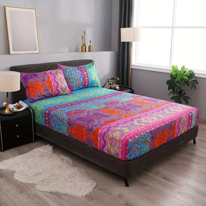 Boho Fitted Sheet – Colorful Bedding Set