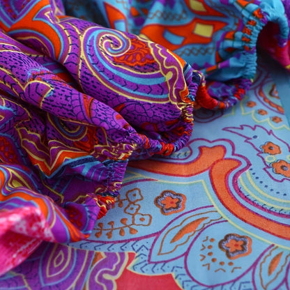 Boho Fitted Sheet – Colorful Bedding Set
