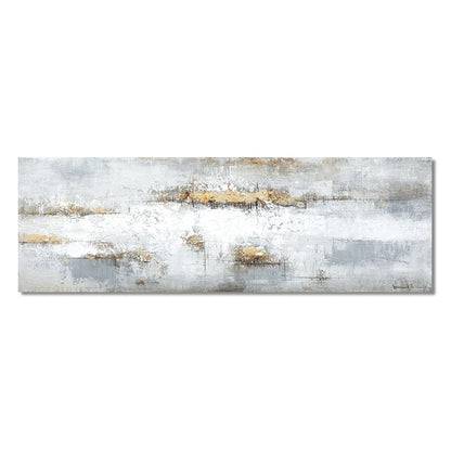 Blue Color Block Abstract Wall Art – Modern Canvas Print