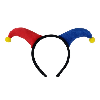 Adorkable Clown Horn Headpiece Proms Birthday Hairbands Fun Headwear Jester Circus Festive Hair Headwear