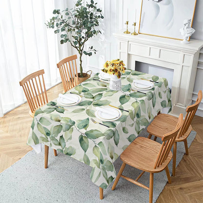 Palm Leaves Tablecloth – Waterproof Dining & Party Cover