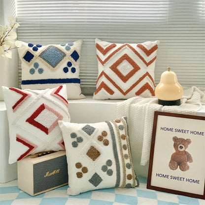 Velvet Embroidered Pillow Cover
