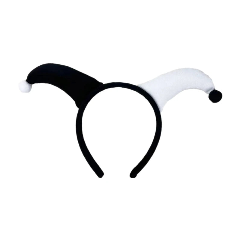 Adorkable Clown Horn Headpiece Proms Birthday Hairbands Fun Headwear Jester Circus Festive Hair Headwear