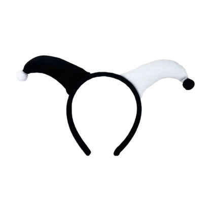 Adorkable Clown Horn Headpiece Proms Birthday Hairbands Fun Headwear Jester Circus Festive Hair Headwear