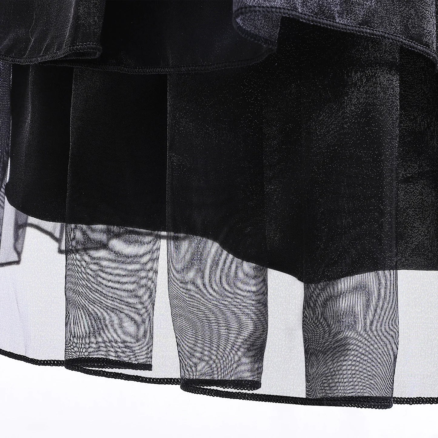 Halloween Hot American TV Series Black Wen. Girl Cosplay Horror Dress Set Easter Party Clothing +Fake hands + Sock Set 3-10Y