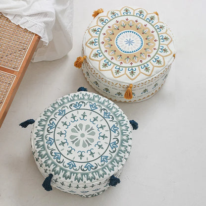 Nordic Geometric Floor Cushion – Futon Pouf Cover