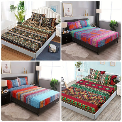 Boho Fitted Sheet – Colorful Bedding Set