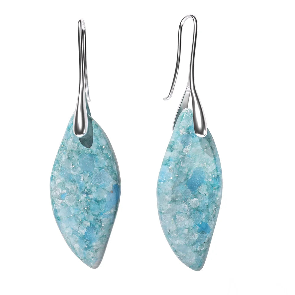 Women’s Emperor Jasper Dangle Earrings – Natural Healing Stone