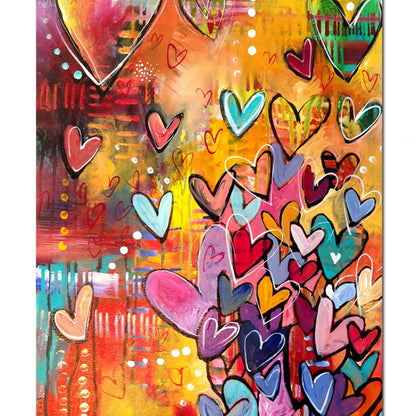 Colorful Graffiti Love Wall Art – Modern Canvas Print
