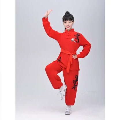 Kung Fu Martial Arts Costumes 2 Piece Set Perform Boy Tai Chi Uniform Children's Sets Outfit Kids Clothes Girls Wushu Baby Suit