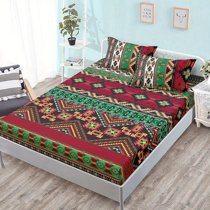 Boho Fitted Sheet – Colorful Bedding Set