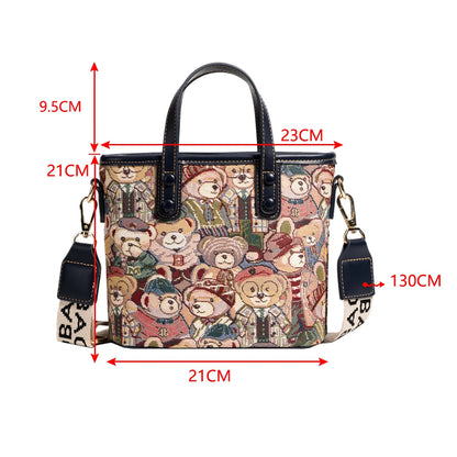Women’s Shoulder Bag – Large Capacity Summer Cartoon Crossbody Tote