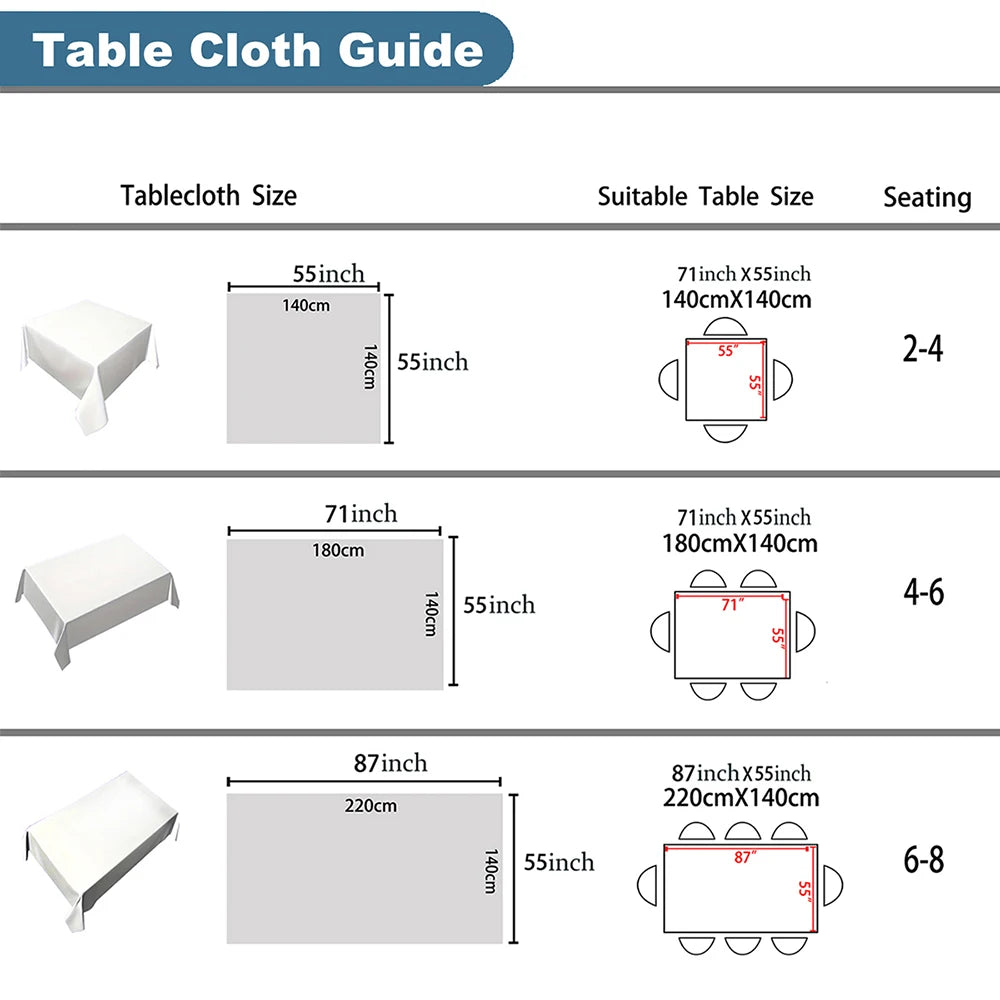 Palm Leaves Tablecloth – Waterproof Dining & Party Cover