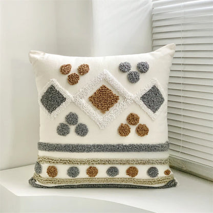 Velvet Embroidered Pillow Cover