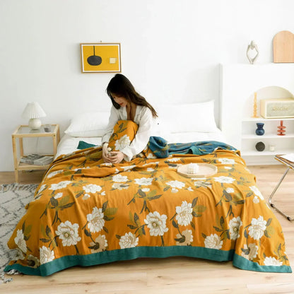 Boho Cotton Throw Blanket – Soft Nordic Bed & Sofa Blanket