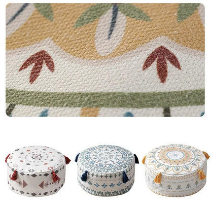 Nordic Geometric Floor Cushion – Futon Pouf Cover