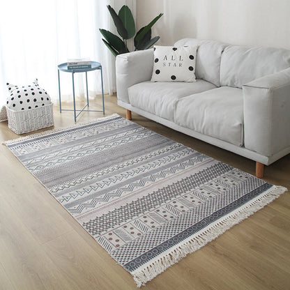 Modern Nordic Kilim Rug – Geometric, Versatile Washable