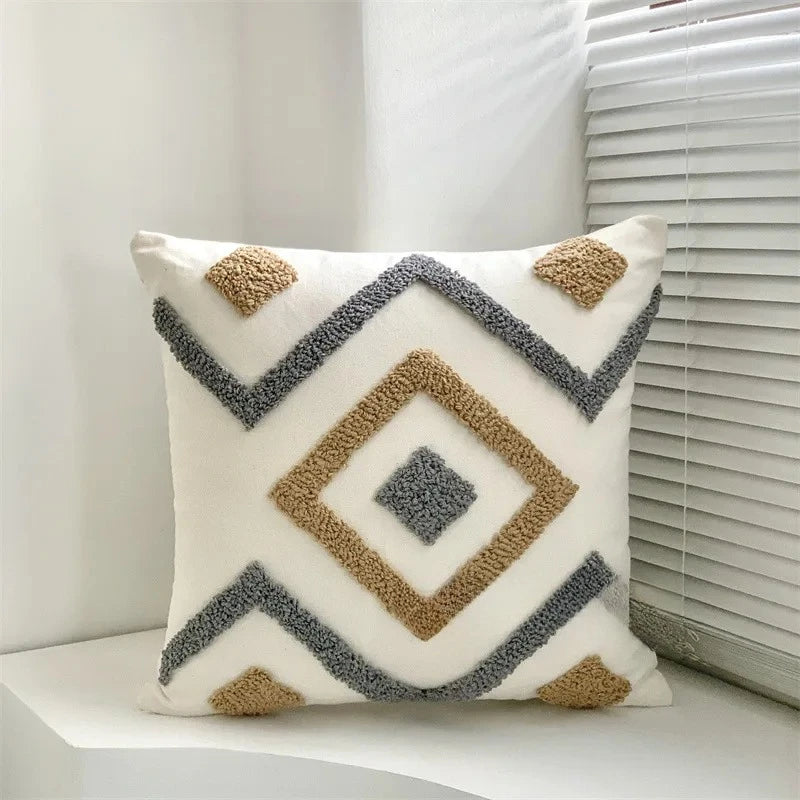 Velvet Embroidered Pillow Cover