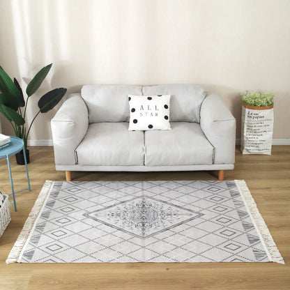 Modern Nordic Kilim Rug – Geometric, Versatile Washable